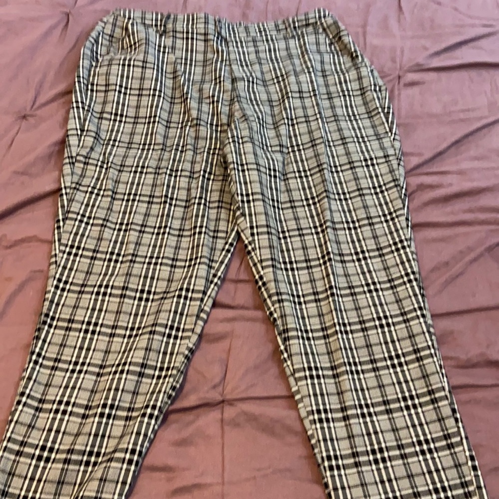 Hot topic gray plaid 2xl pants